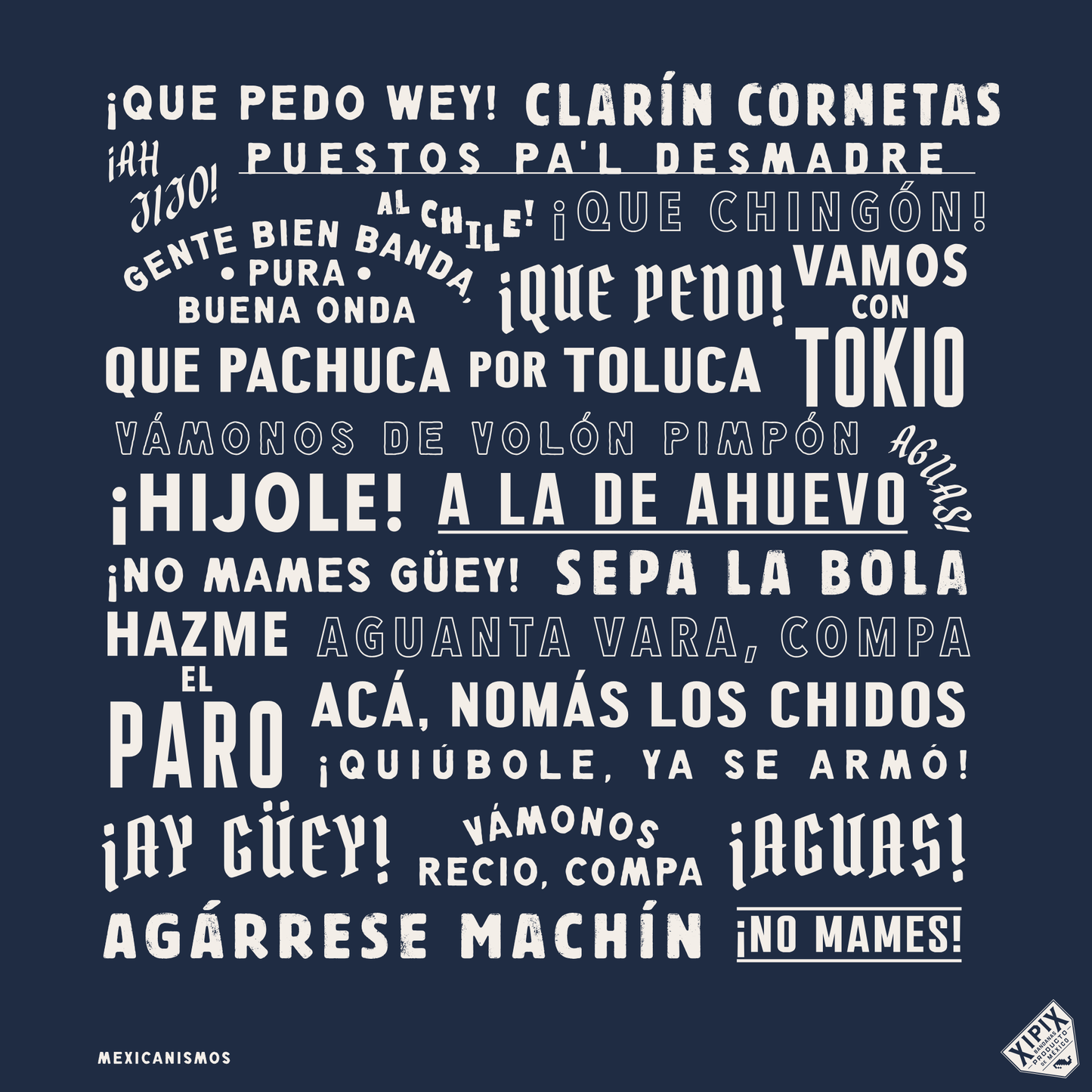 Bandana Xipix | Slangs Mexicanos